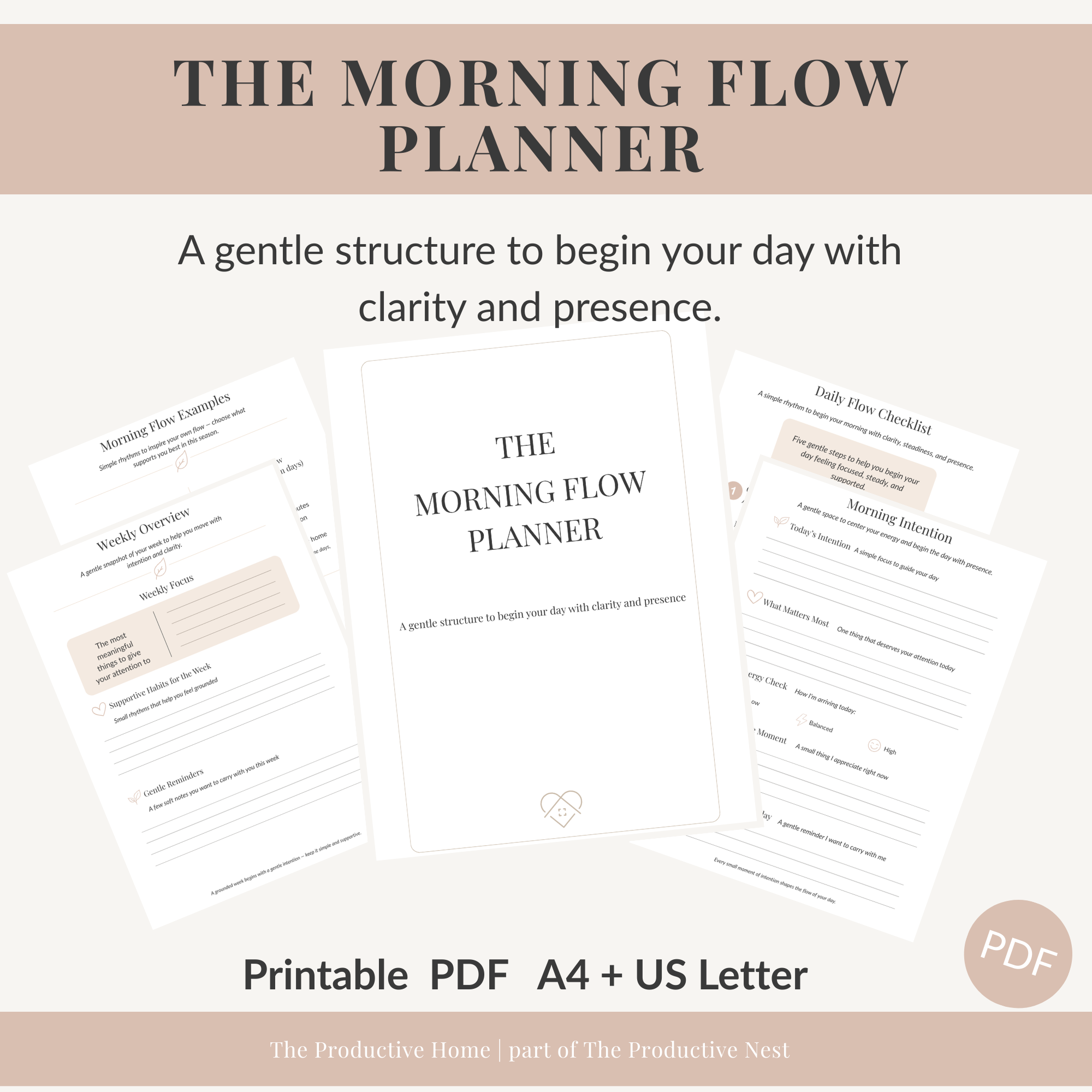Morning Flow Planner for Moms
